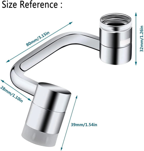 304 Stainless Steel Faucet Splash Head with Dual Water Modes