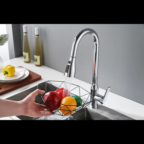 Aqua Touch Kitchen Faucet Single Handle Pull Out Kitchen 360