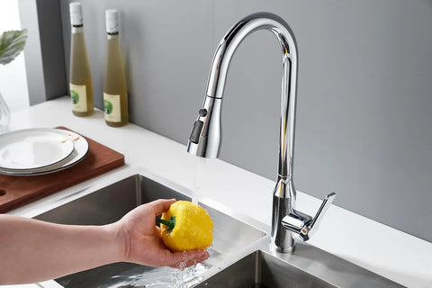Aqua Touch Kitchen Faucet Single Handle Pull Out Kitchen 360