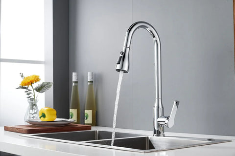 Aqua Touch Kitchen Faucet Single Handle Pull Out Kitchen 360