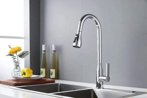 Aqua Touch Kitchen Faucet Single Handle Pull Out Kitchen 360