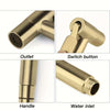 Golden Stainless Steel Three-Piece Bathroom Shower and High Pressure Bidet Set