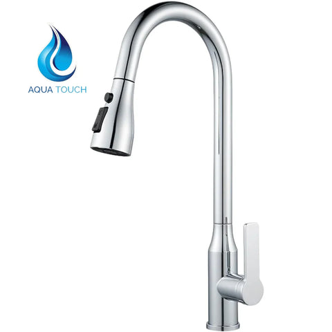 Aqua Touch Kitchen Faucet Single Handle Pull Out Kitchen 360