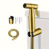 Golden Stainless Steel Three-Piece Bathroom Shower and High Pressure Bidet Set